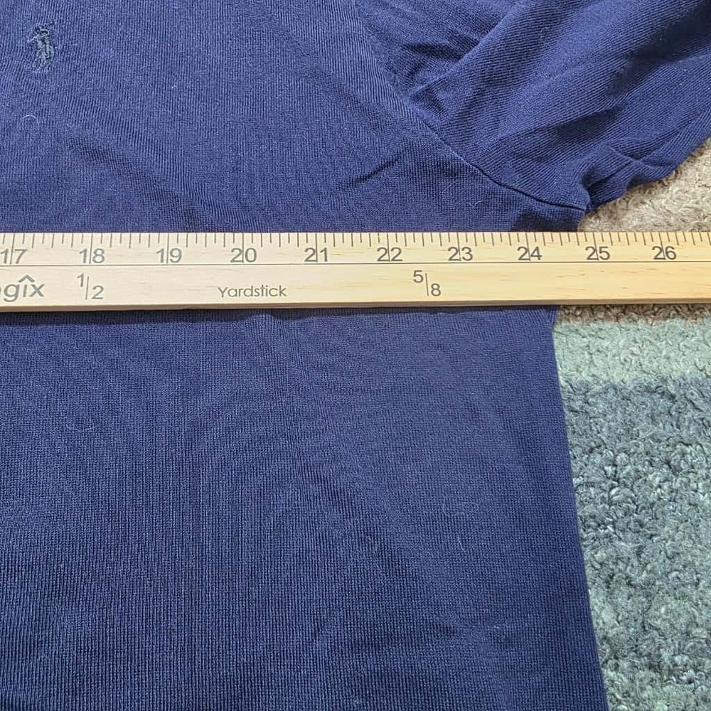 Polo Golf Ralph Lauren Vintage Polo Long Sleeve Navy Old Money Men's size XL - Picture 7 of 8